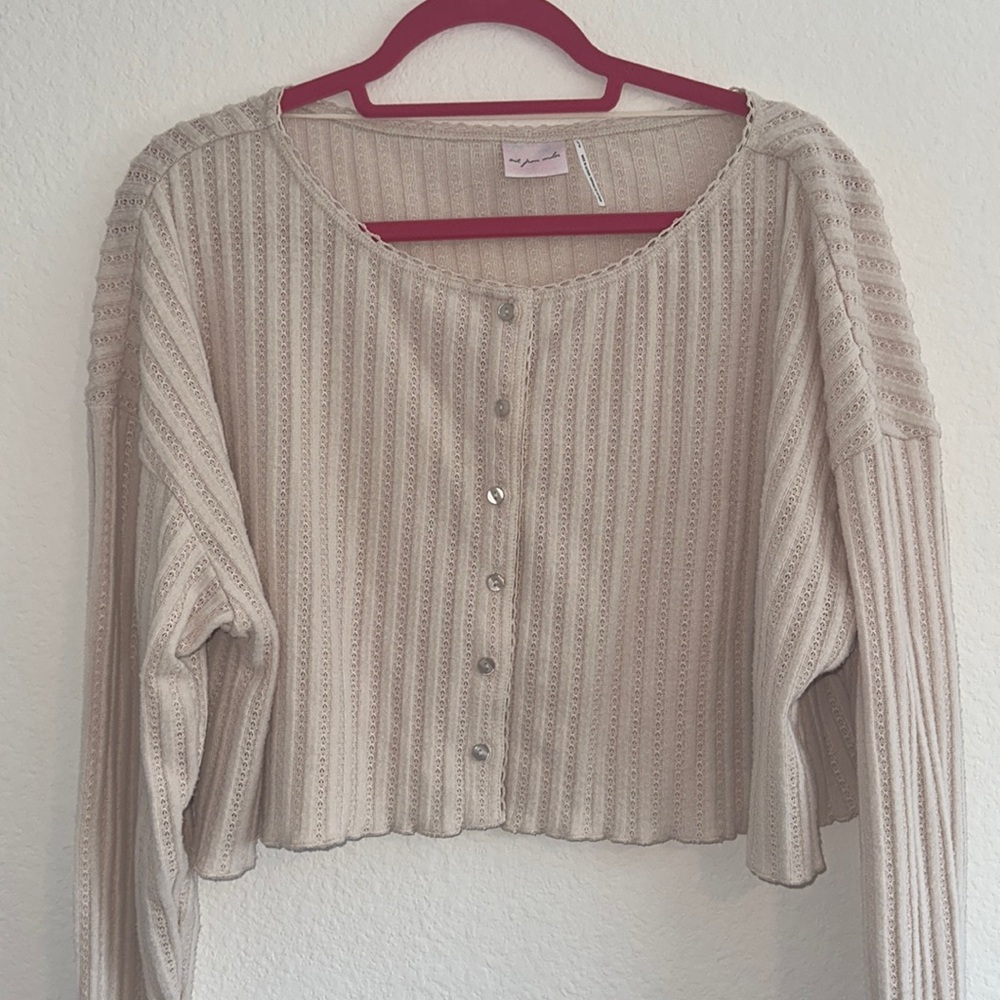 Ribbed cardigan
